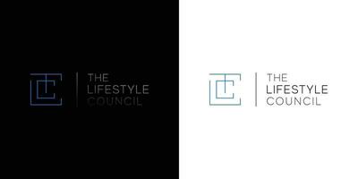 la lettre initiale tlc logo design moderne et élégant vecteur