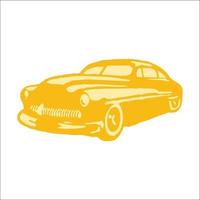illustrations de logo de voitures classiques vecteur