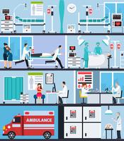 Compositions intérieures pour hôpital vecteur