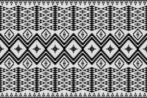 beau motif d'art ethnique géométrique traditionnel. conception pour tapis, papier peint, vêtements, emballage, batik, tissu, illustration vectorielle. figure le style de broderie tribal. vecteur