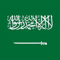 drapeau national carré arabie saoudite vecteur