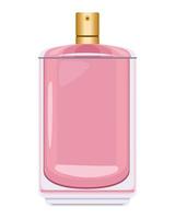 flacon de parfum rose vecteur