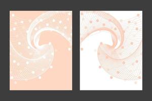 abstrait futuriste fond point ligne style bannière affiche couverture carte rose blanc vecteur