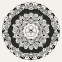 motif de mandala cercle élégant sur fond blanc vecteur
