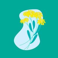 illustration d'icône de vecteur de fleur