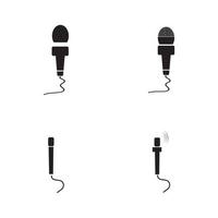 microphone icône design graphique modèle illustration vecteur