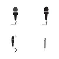 microphone icône design graphique modèle illustration vecteur