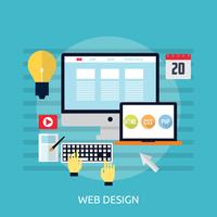 Web Design Illustration conceptuelle Design vecteur