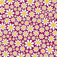 joli motif de surface de fleur de marguerite de pays vecteur