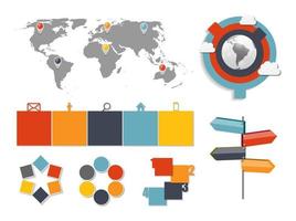 modèles d'infographie pour l'illustration vectorielle d'affaires. eps10 vecteur
