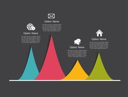 modèles d'infographie pour l'illustration vectorielle d'affaires. vecteur