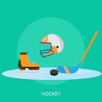 Hockey Illustration conceptuelle Design vecteur