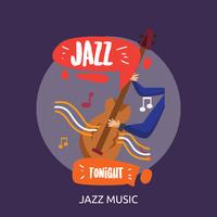 Musique Jazz Illustration conceptuelle Design vecteur