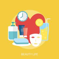 Beauty Life Illustration conceptuelle Design vecteur