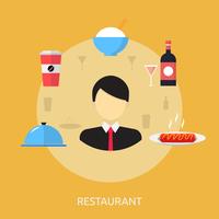 Restaurant Conceptuel illustration Design vecteur