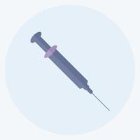 injection d'icône - style plat - illustration simple, trait modifiable vecteur