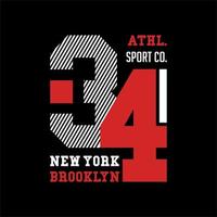 sport de sport new york brooklyn... vecteur