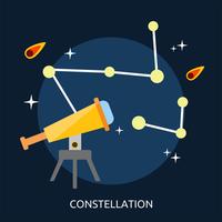 Constellation Illustration conceptuelle Design vecteur