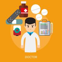 Docteur Conceptuel illustration Design vecteur