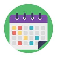 concepts de calendrier à la mode vecteur