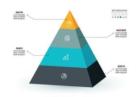 modèle d'infographie de concept d'entreprise avec diagramme. vecteur