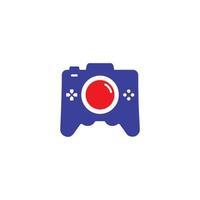 jeu caméra joystick abstrait marque pictural emblème logo symbole iconique créatif moderne minimal modifiable au format vectoriel