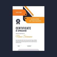 modèle de certificat récompense fond de diplôme vecteur