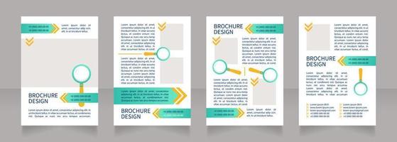 préparation du cv et du curriculum vitae pour la conception de la mise en page de la brochure vierge du poste vecteur