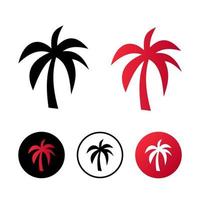 illustration d'icône de palmier abstrait vecteur