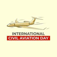 journée internationale de l'aviation civile vecteur