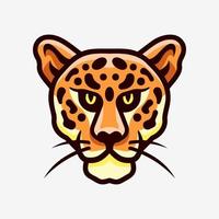 logo de sport de mascotte de tête de jaguar vecteur