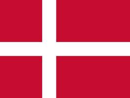 vecteur de drapeau du Danemark