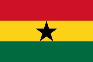 vecteur de drapeau du ghana