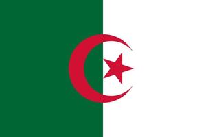 vecteur de drapeau algérie