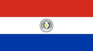 vecteur de drapeau paraguay