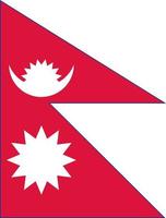 vecteur de drapeau népal