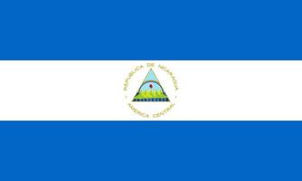 vecteur de drapeau nicaragua