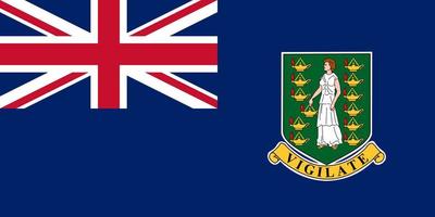vecteur de drapeau des îles vierges britanniques