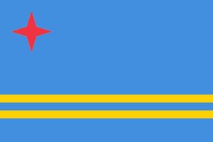 vecteur de drapeau d'aruba