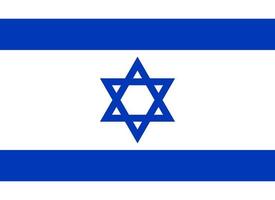 vecteur de drapeau d'israël