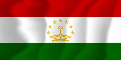 illustration de fond de drapeau national du tadjikistan vecteur