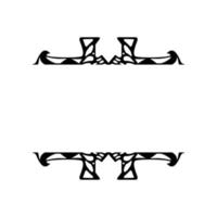illustration d'ornements de bordure, conception simple d'ornement vecteur