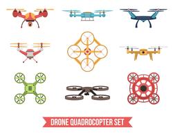 drone quadricoptère vecteur