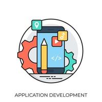 concepts de développement d'applications vecteur