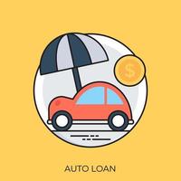 concepts de prêt auto vecteur