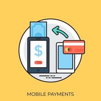 concepts de paiement mobile vecteur