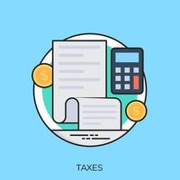 concepts de paiement d'impôts vecteur