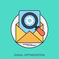 concepts d'optimisation des e-mails vecteur