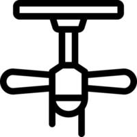 illustration de l'icône de la ligne du ventilateur de plafond vecteur