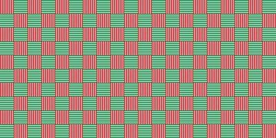 fond de noël avec du rouge et du vert sur la couleur blanche, motif de bloc. illustration vectorielle. vecteur